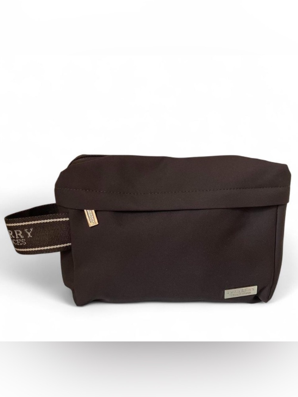 Burberry Fragrance Unisex Black Travel Toiletry Makeup Vanity Bag